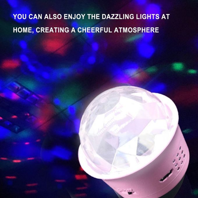 Portable USB  Harging  Omfortable  Ar Ambient   Built-in High-power Battery-pink-55 * 55mm