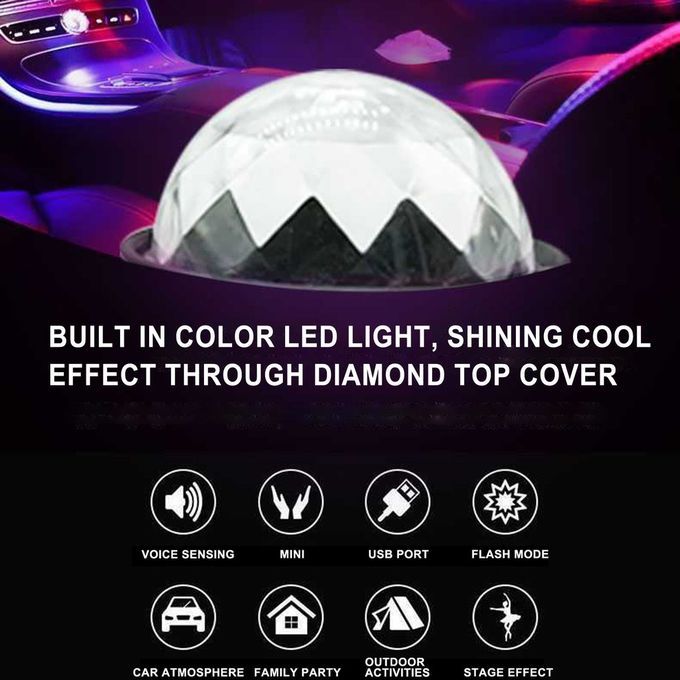 Portable USB  Harging  Omfortable  Ar Ambient   Built-in High-power Battery-pink-55 * 55mm