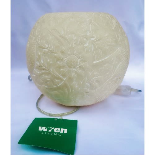 Bird White Lava Stone Resin Table Lamp