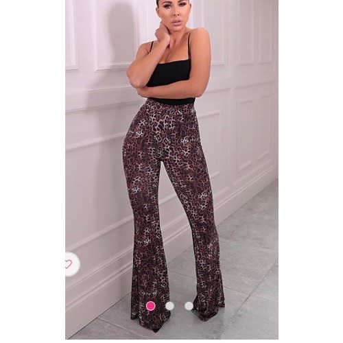 Tall Wide Leg Trousers - Brown