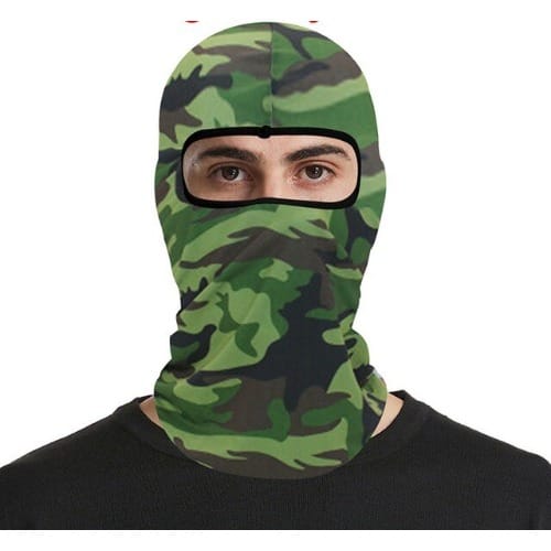 Cover Face Mask - Camouflage Army Green