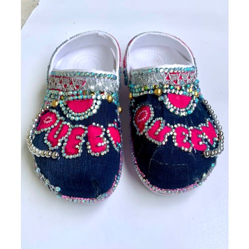 Bling Custom Rhinestone Crocs - White