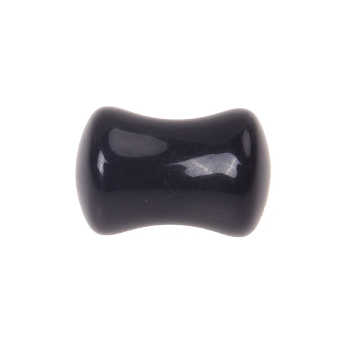 Pair of Solid Saddle Ear Plugs /Tunnel Gauges Earlet Eyelet