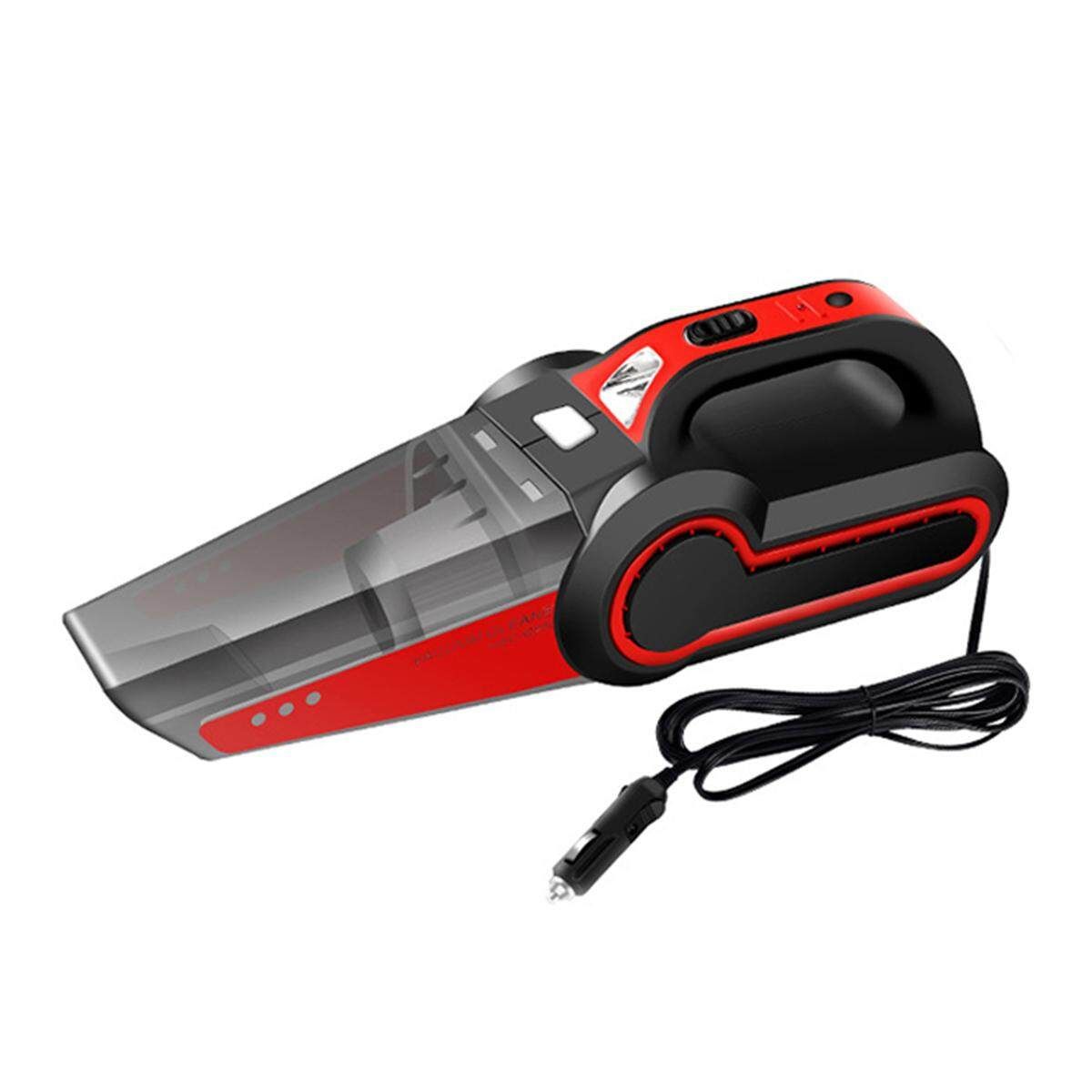 120W 12V 4in1 Portable Car Vacuum Cleaner Handheld Super Suction Vaccum Cleaner -- Red Red