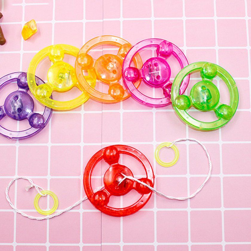 Pull Flywheel Pull Rope Flash Flywheel Flash Roop Luminous Rings Pull Rope-Multi Olor