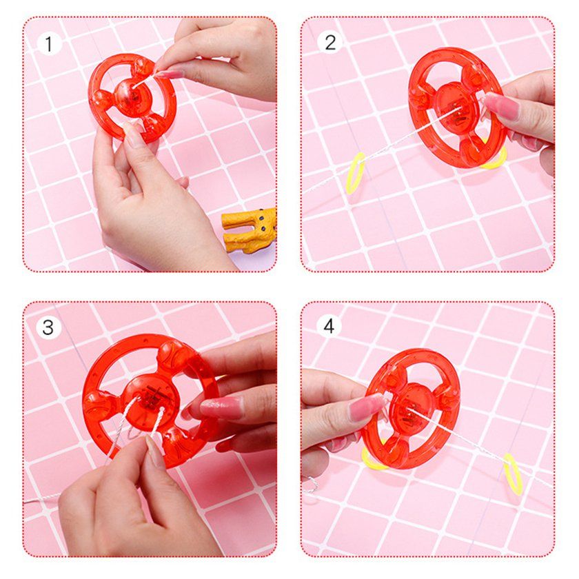 Pull Flywheel Pull Rope Flash Flywheel Flash Roop Luminous Rings Pull Rope-Multi Olor