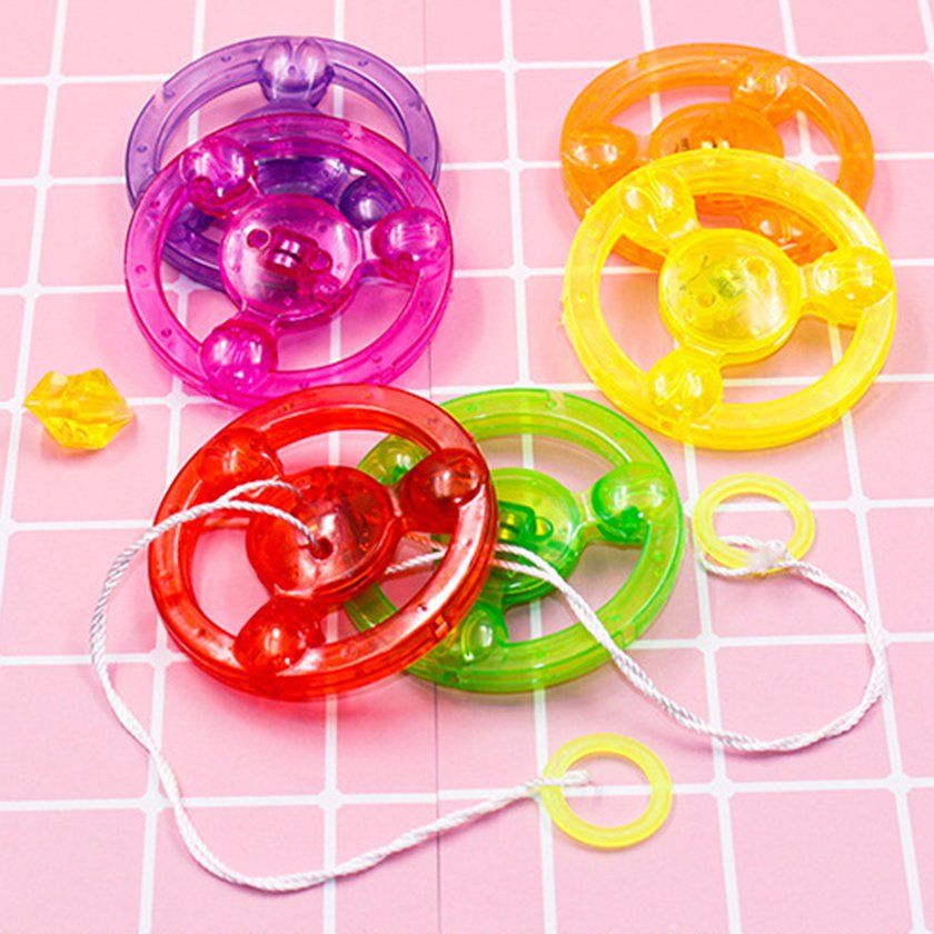 Pull Flywheel Pull Rope Flash Flywheel Flash Roop Luminous Rings Pull Rope-Multi Olor