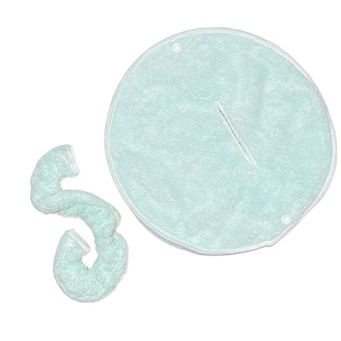 Facial Towel Mask Hydrating  Anti One Hole Strap Green