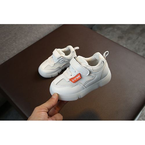 Girls Light Sneakers Lights Children's Luminous Shoes-White