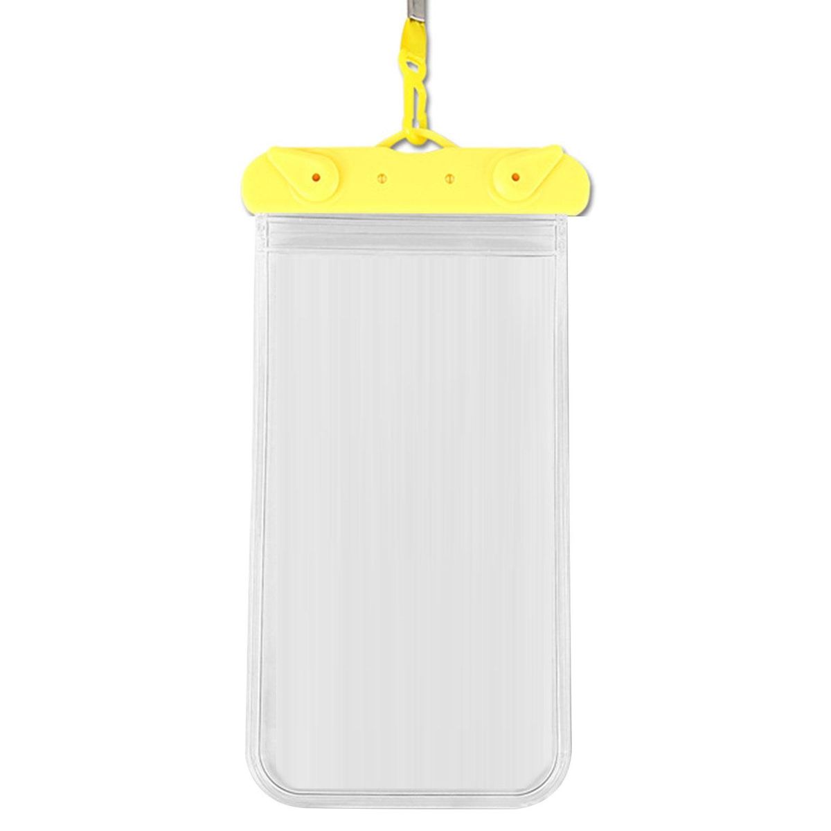 1 Set Mobile Phone Bag Beach Camping Waterproof Phone Bag Yellow