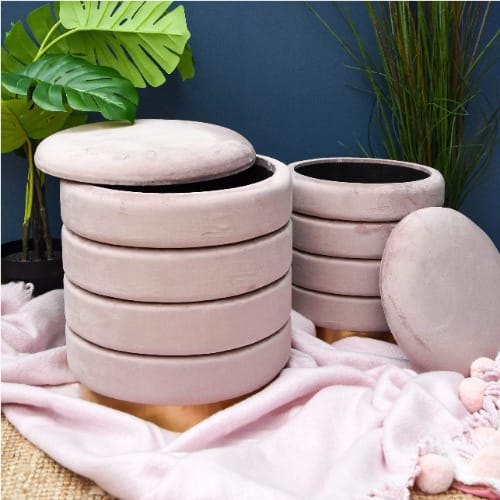 Set Of 2 Ottomans