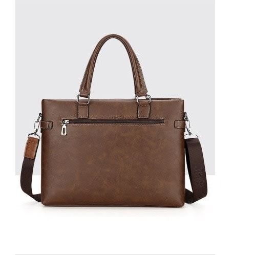 Jeep Laptop Split Leather Briefcase