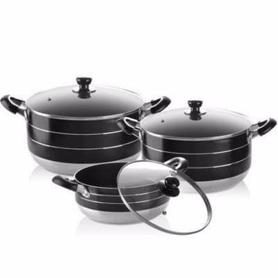 Non Stick Pots Set - 6 Pieces