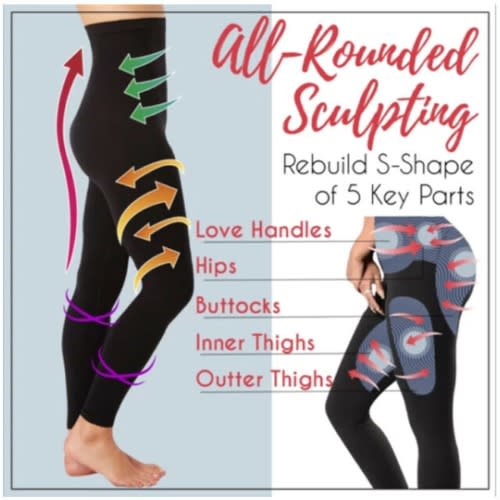 Women's High Waist Slimming Compression Shaping Leggings