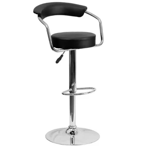 Classic Round Barstool- Black