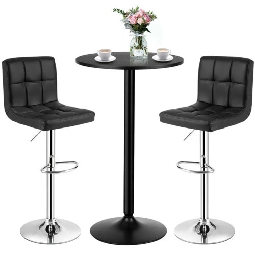 Height Table Set With 2 Bar Stool