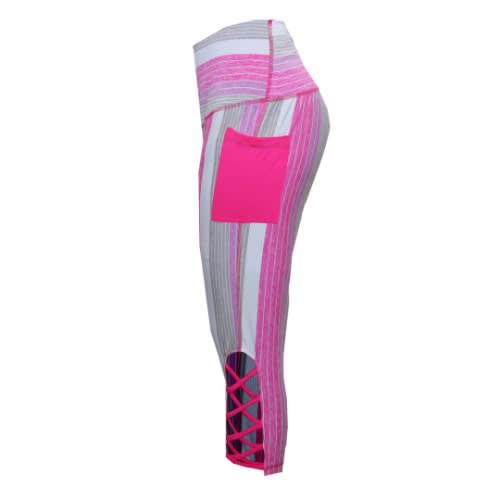 Laced Leggings - Pink