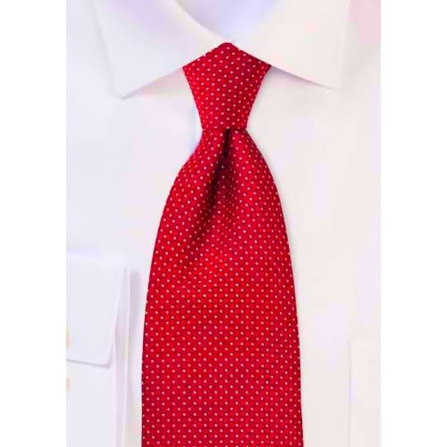 Long Tie For Men - Red
