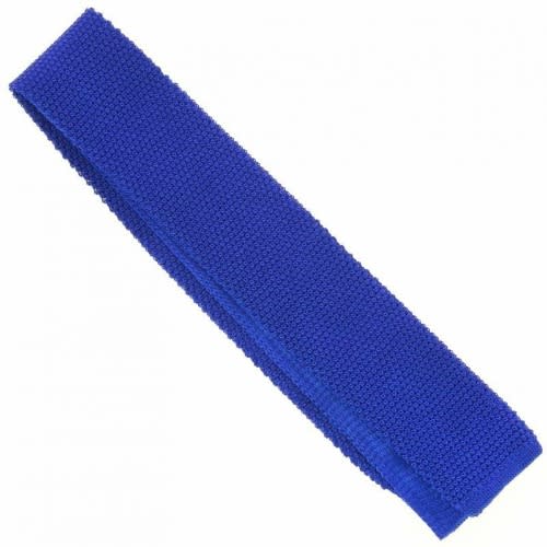 Men's Knitted Long Tie  - Royal Blue
