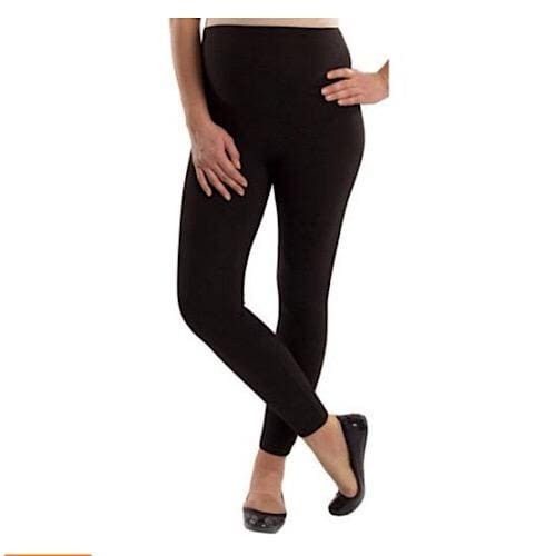 Maternity Essential Leggings with Full Panel - Black