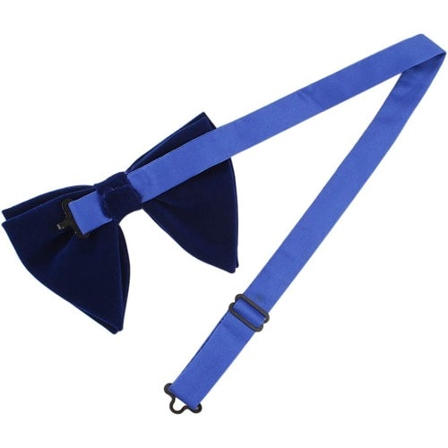 Velvet Bowtie With Cufflinks And Pocket Square  - Royal Blue
