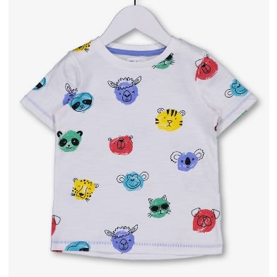 Multicoloured Animal Print T-shirt