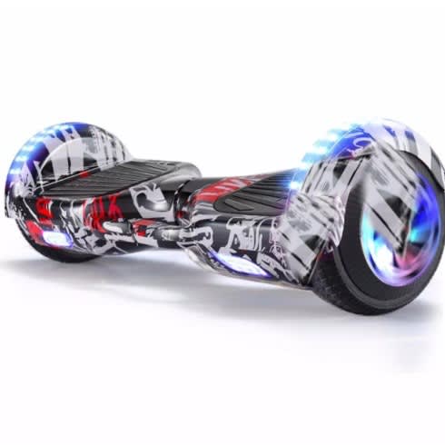 Bluetooth White Graffiti Hoverboard Scooter