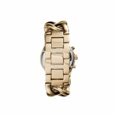 Women's Chronograph Runway Twist Gold Bracelet Watch