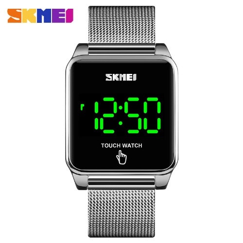 Touch Screen Wrist Watch - Silver