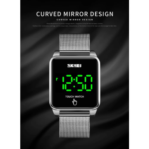 Touch Screen Wrist Watch - Silver