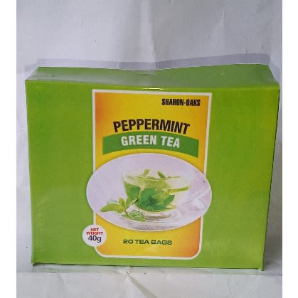 Peppermint Green Tea - 20 Tea Bags