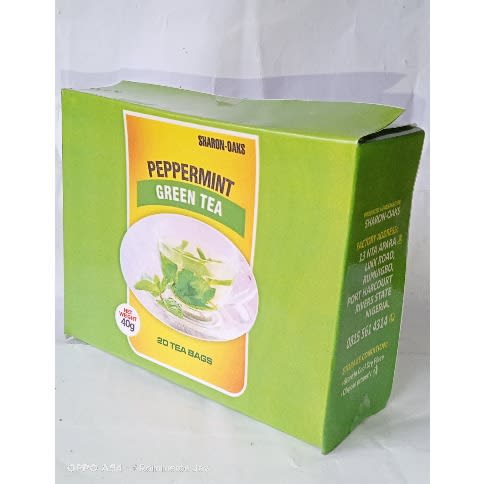 Peppermint Green Tea - 20 Tea Bags