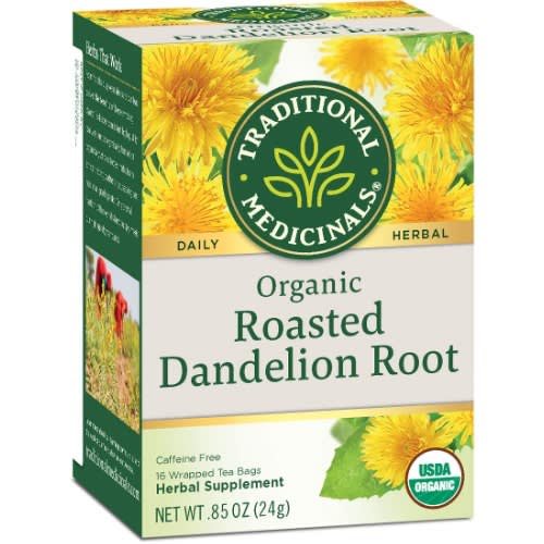 Organic Roasted Dandelion Root Herbal Tea - 16 Tea Bags