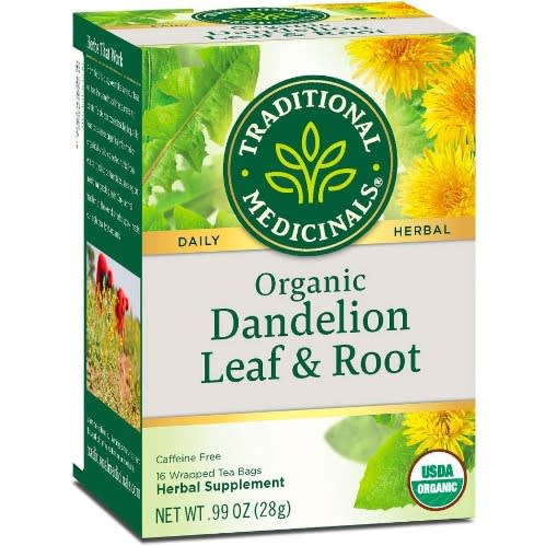 Organic Dandelion Leaf & Root Herbal Tea - 16 Tea Bags