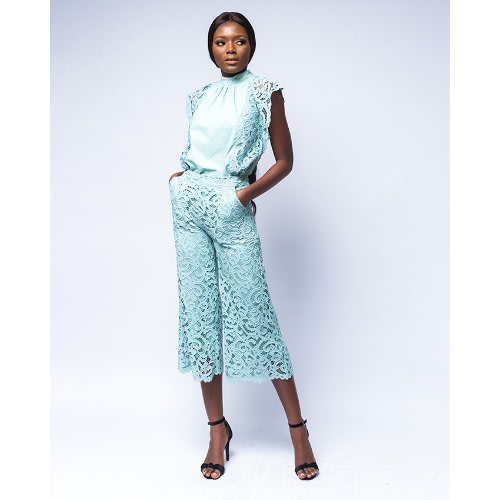 Culottes Trousers-Green