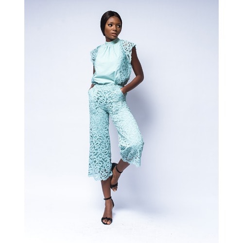 Culottes Trousers-Green
