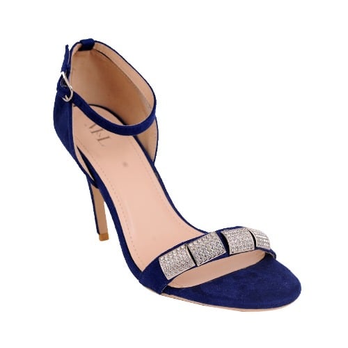Women's Open Toe Heeled Sandal - Blue