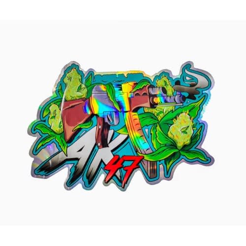 Holographic Mix Pattern Custom Print Zip Lock Packaging Bags - 100 Pieces