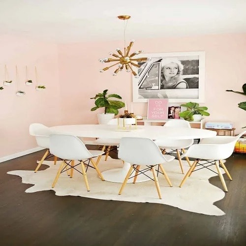 Round Dining Table & Chairs 6 Set