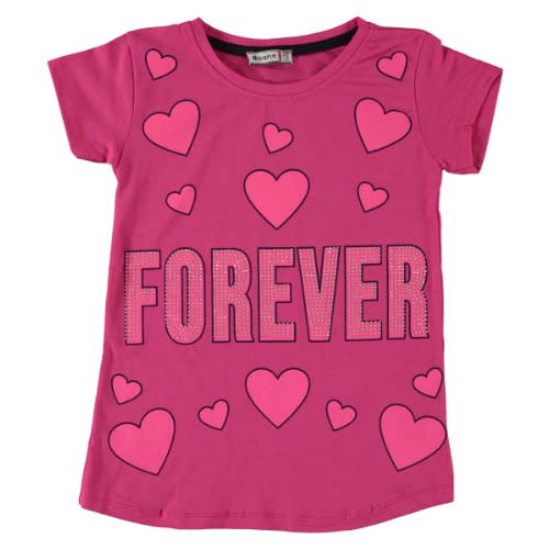 Forever Girl T-shirt - Fuchsia Pink