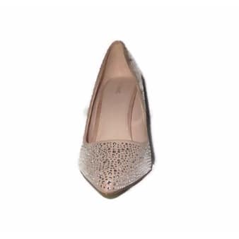 Nude Diamante Heatseal Point Shoe
