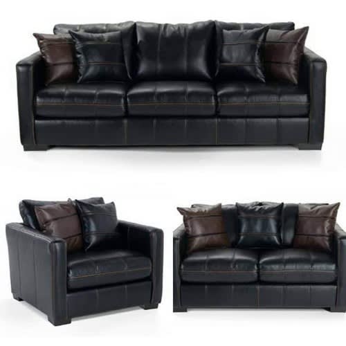Rich Black Sofa 1