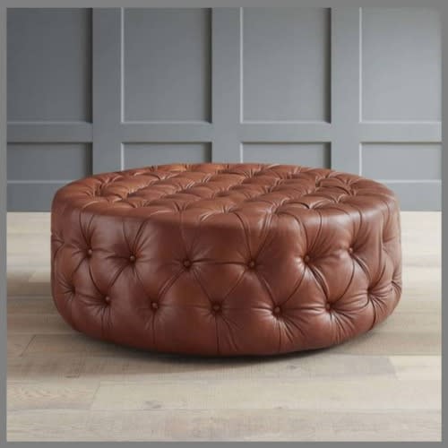 Multi-purpose Ottoman Center Piece - Leather