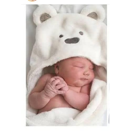 Sherpa Hooded 3D Baby Blanket
