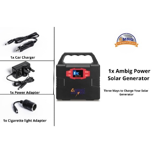 Lithium Portable Solar Battery Generator - 12v