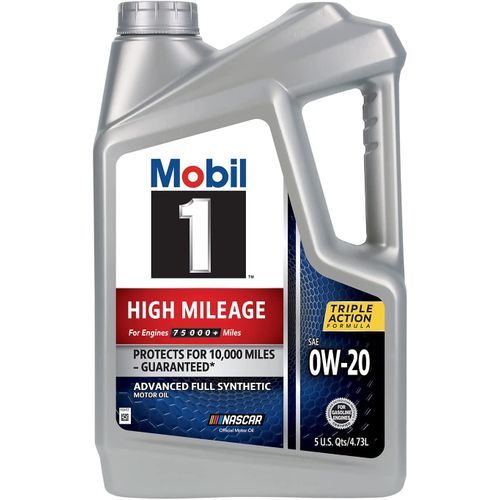 Triple Action High Mileage Full Synthetic Oil 0W-20, 5 Quart