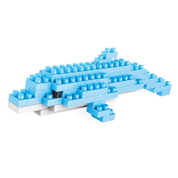 Dolphin Pattern Building Block Assembled Toys