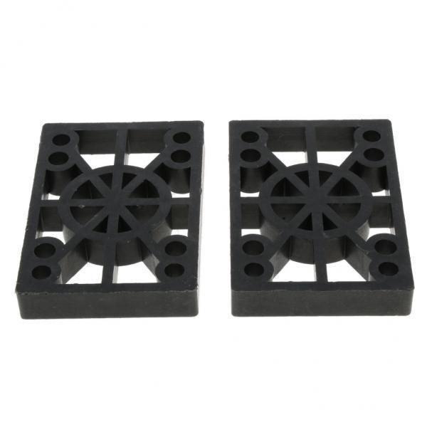 3x2Pcs 12mm Thicken Skateboard Longboard Shock Pads Risers