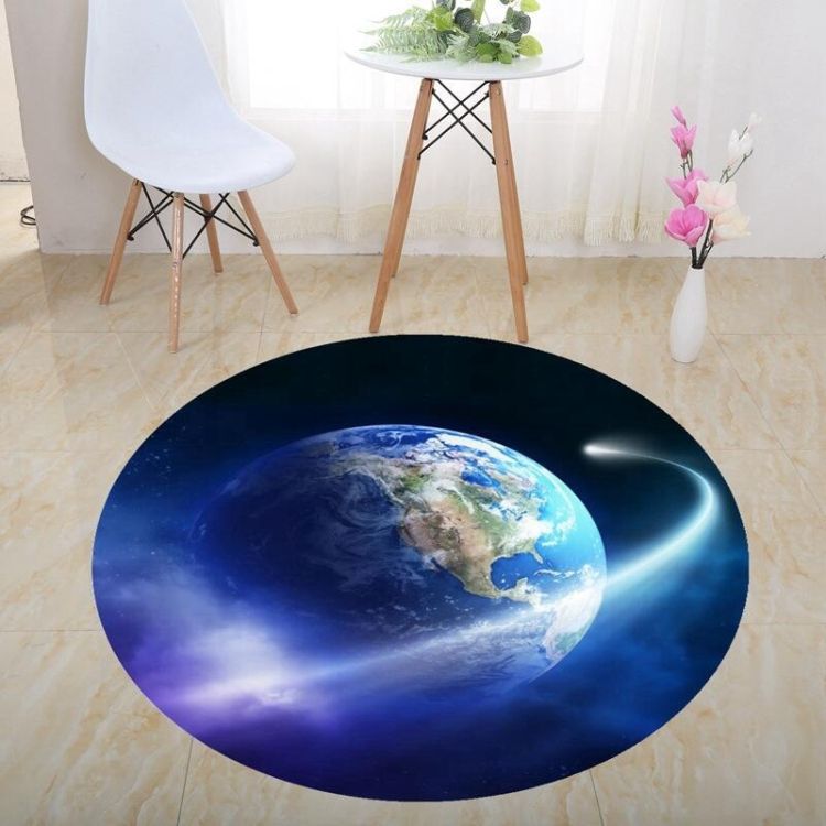 Stereo Vision Carpet Living Room Floor Mat 100x100cm