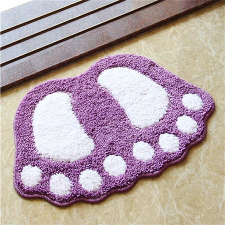 Foot-shaped Non Bathroom Carpet Mat